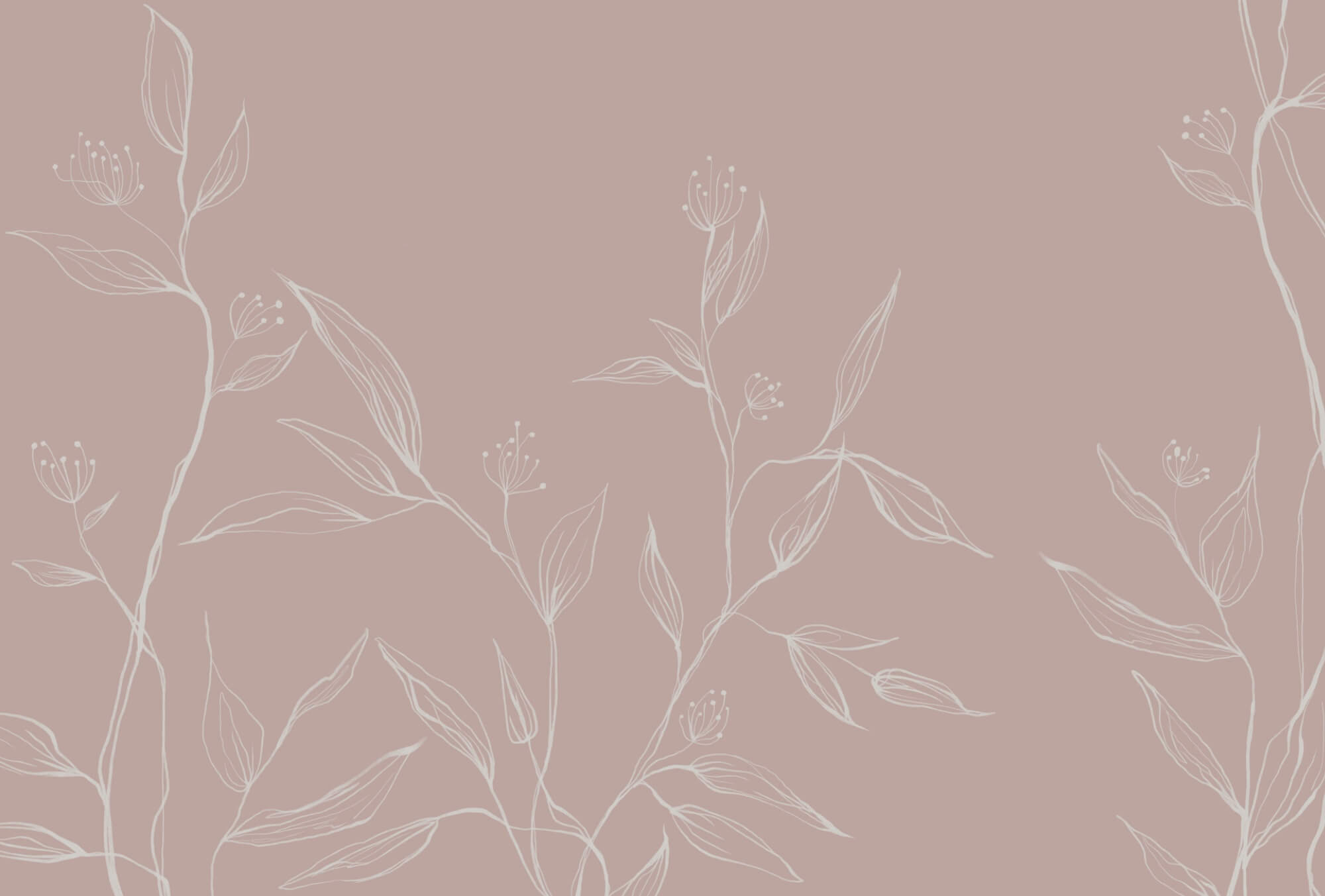 Delicate leaves on soft pastel backdrop Delicate leaves on soft pastel backdrop