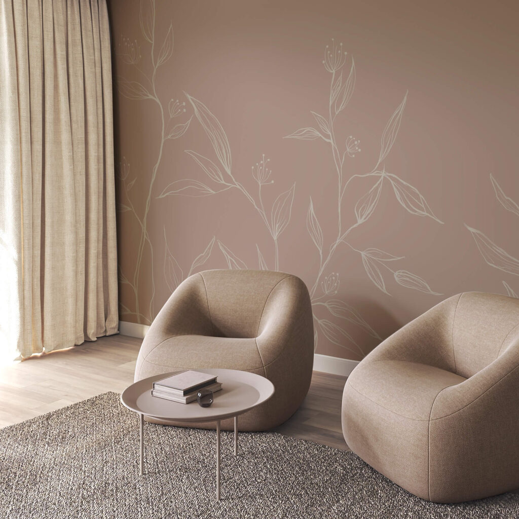 Finom levelek lágy pasztell háttéren Finom levelek lágy pasztell háttéren