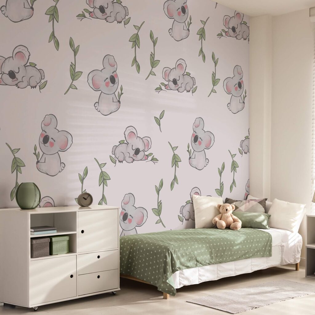 Mintázat koalák és levelek Mintázat koalák és levelek