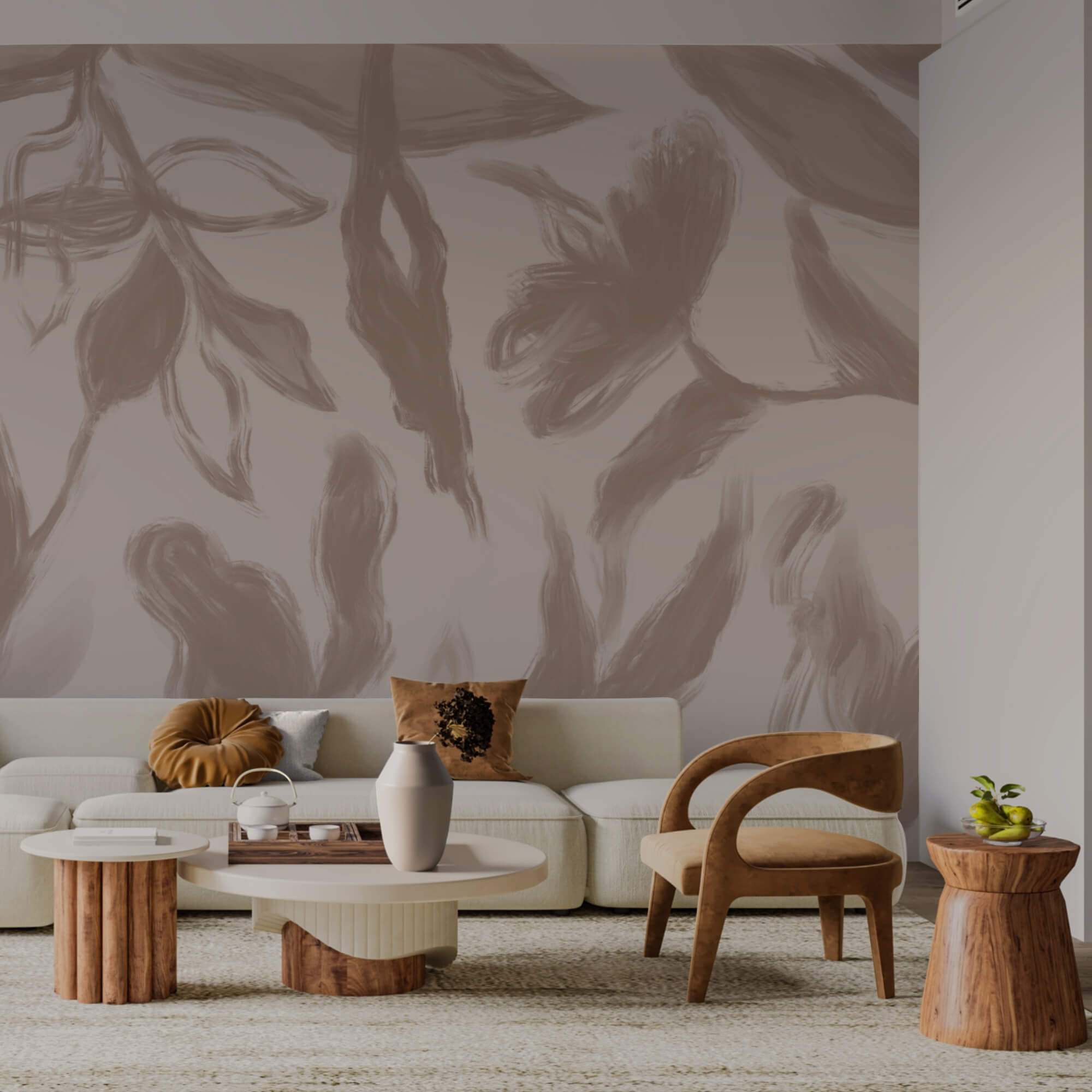 Elegáns virágminták lágy tónusokban