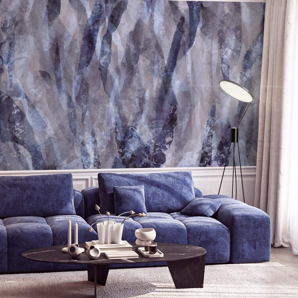 Lágy színárnyalatok kavargó hullámai