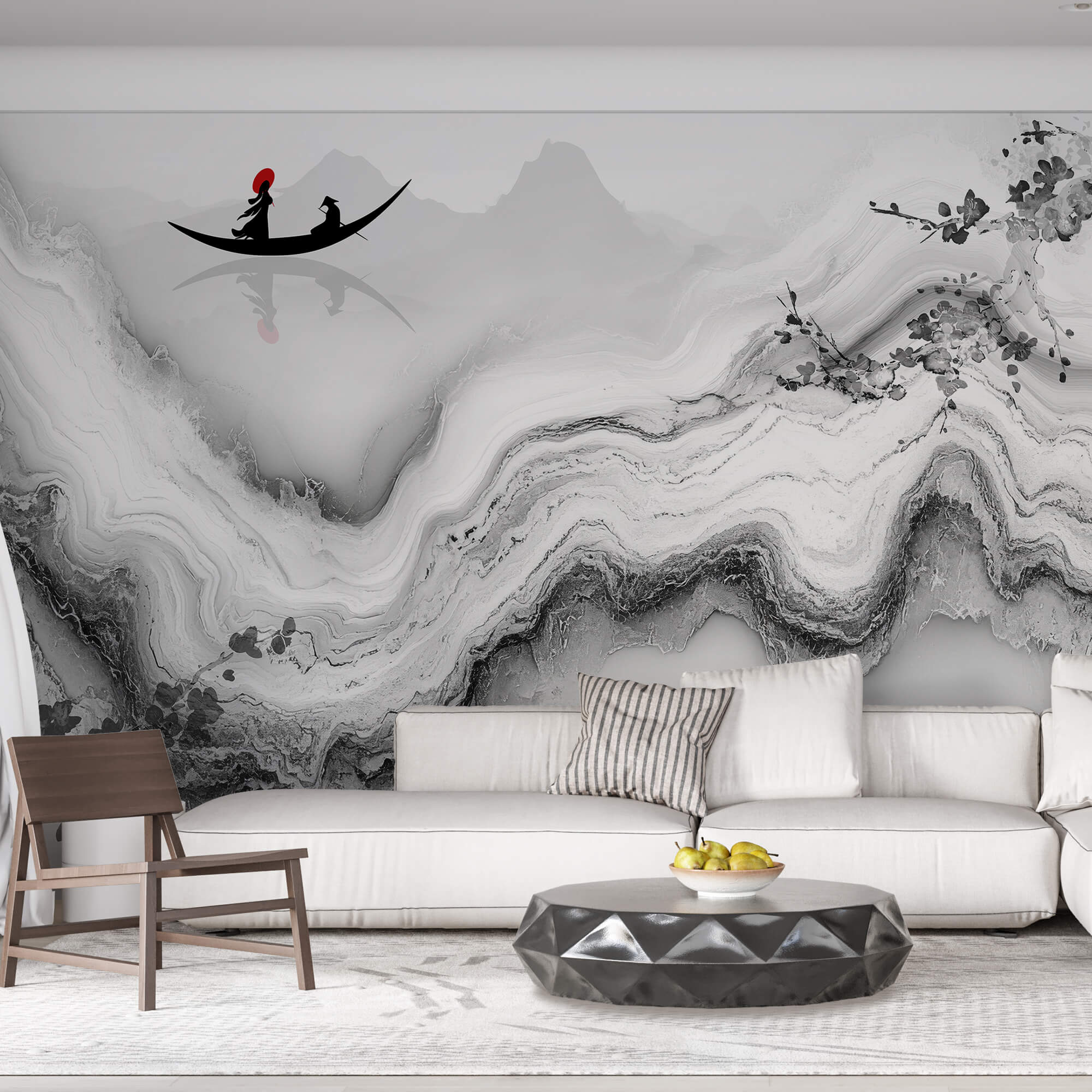 Egy nőt ábrázoló festmény egy hajón