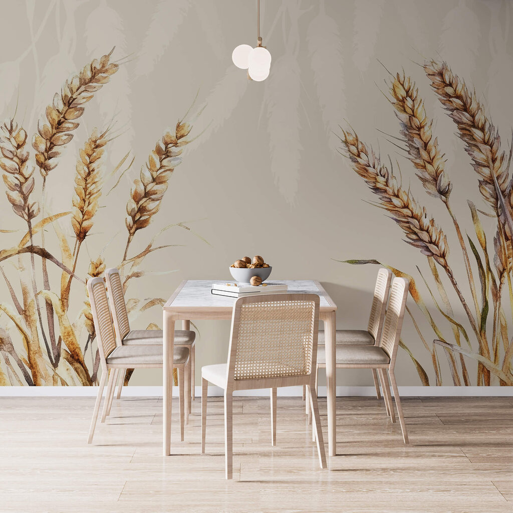 Búzafestmény fehér háttéren Búzafestmény fehér háttéren