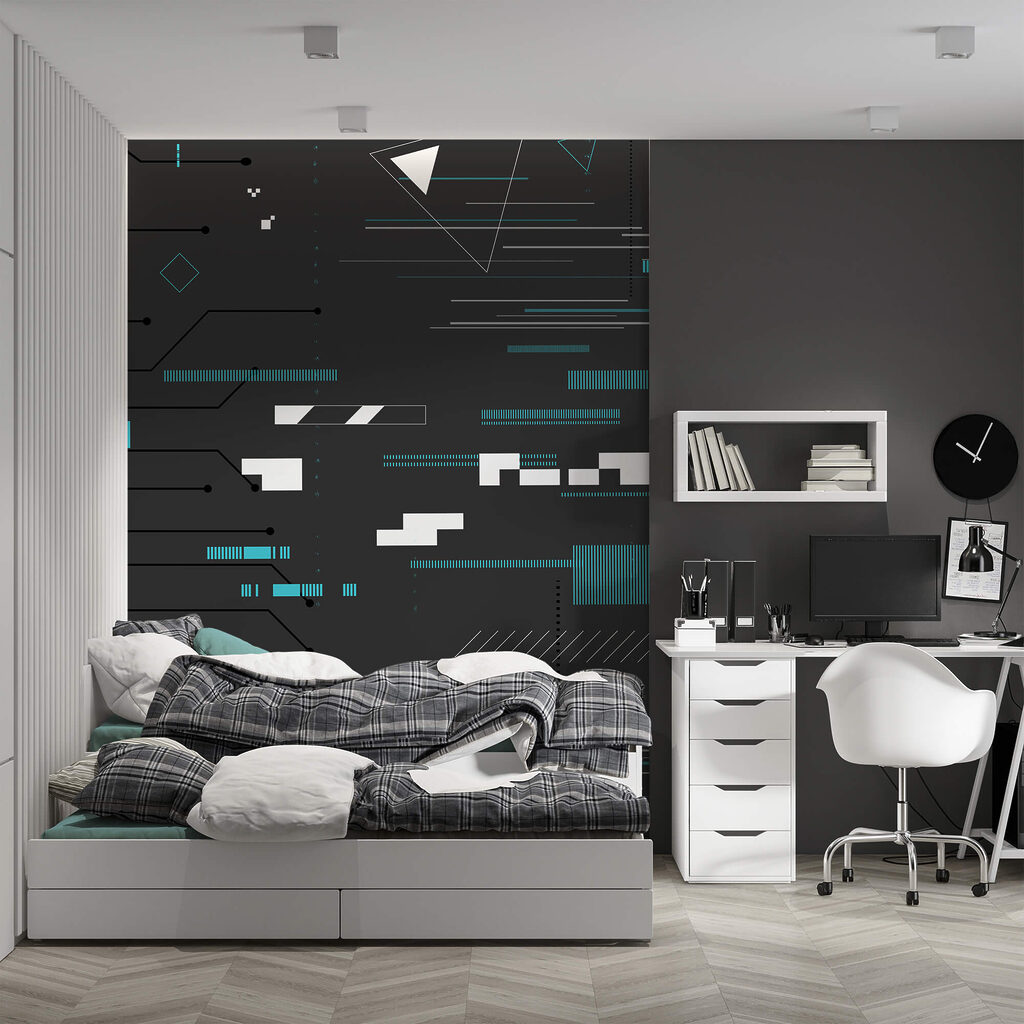 Fekete háttér sok vonallal és ponttal Fekete háttér sok vonallal és ponttal