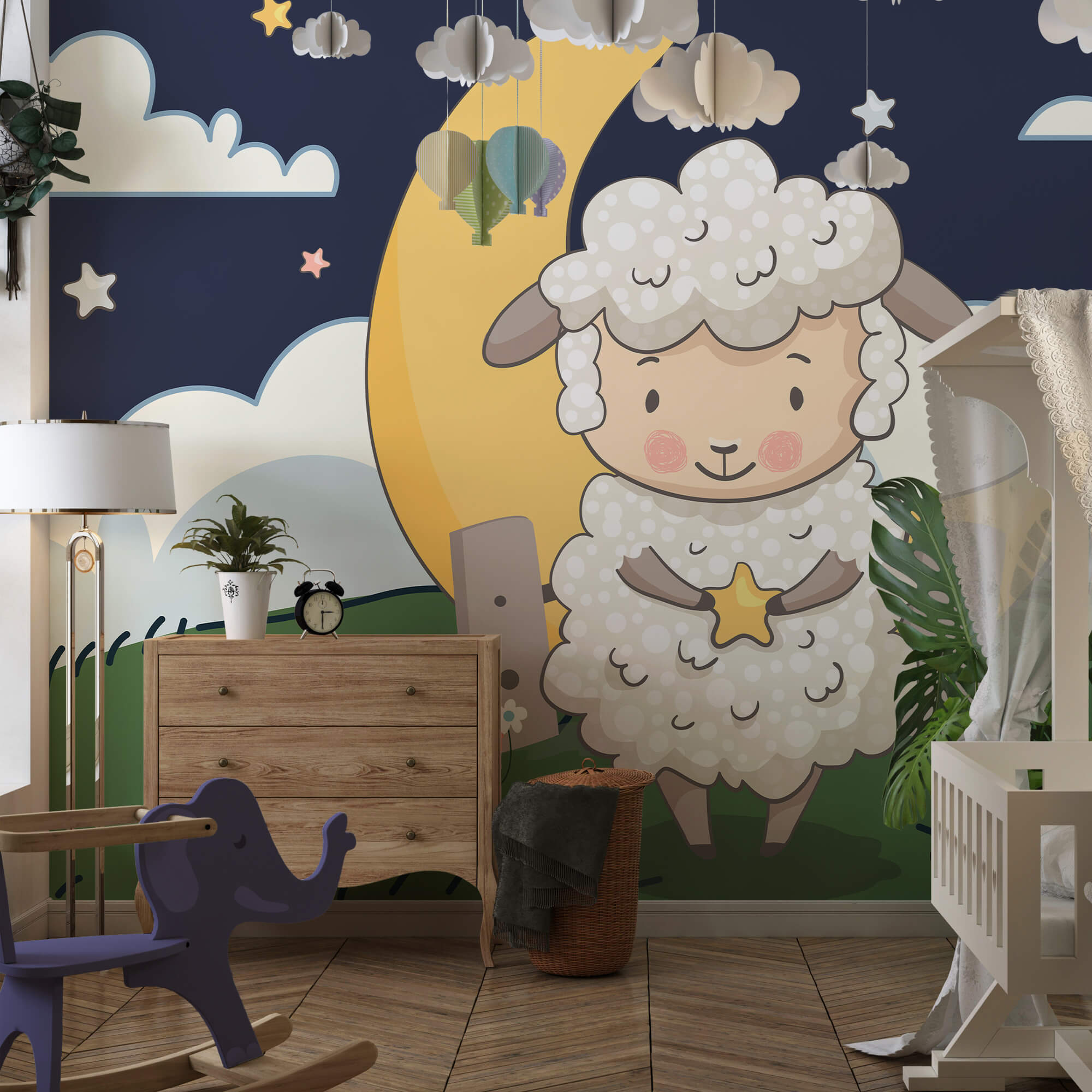 Karikatúra egy birkáról, aki egy csillagot tart