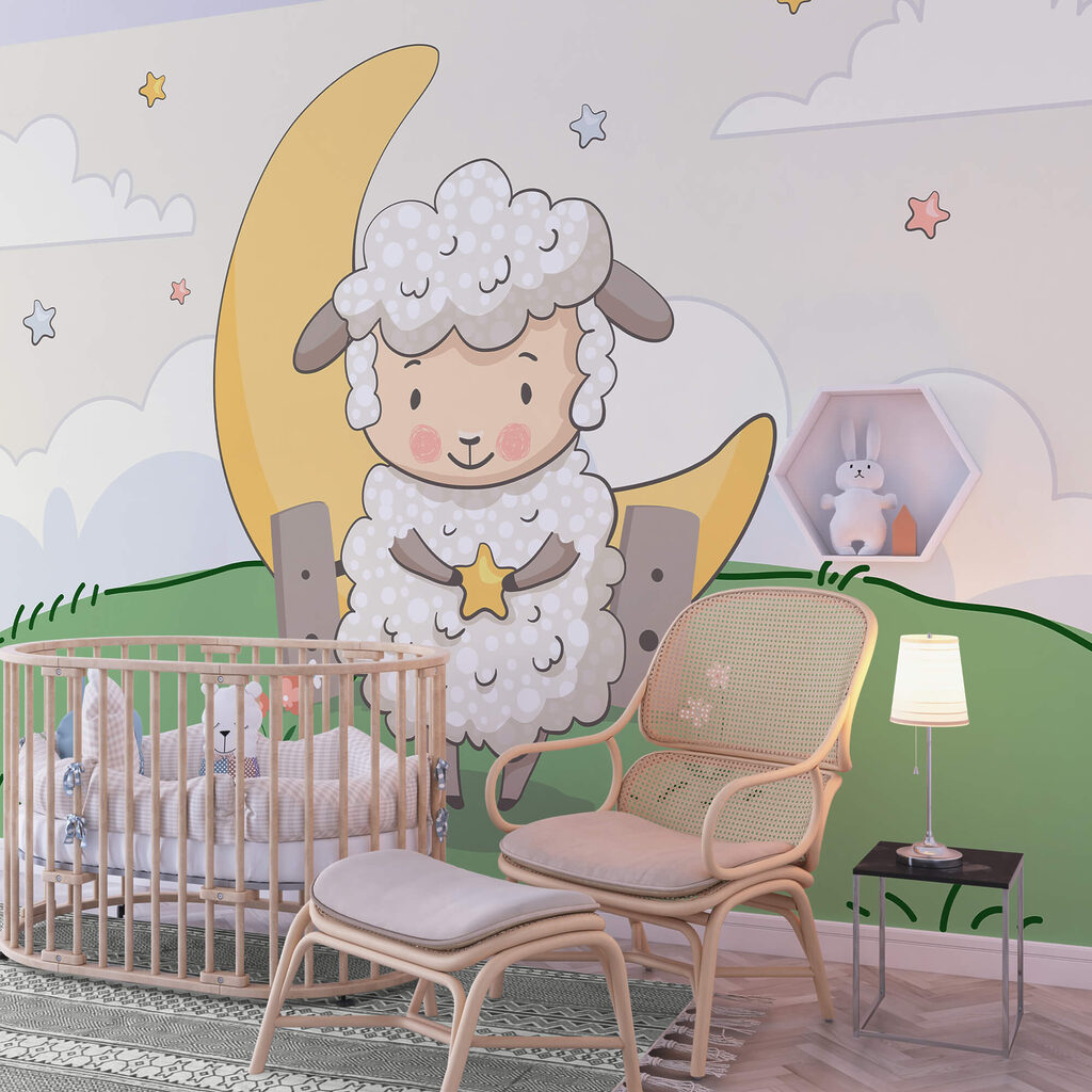 Karikatúra egy birkáról, aki egy csillagot tart