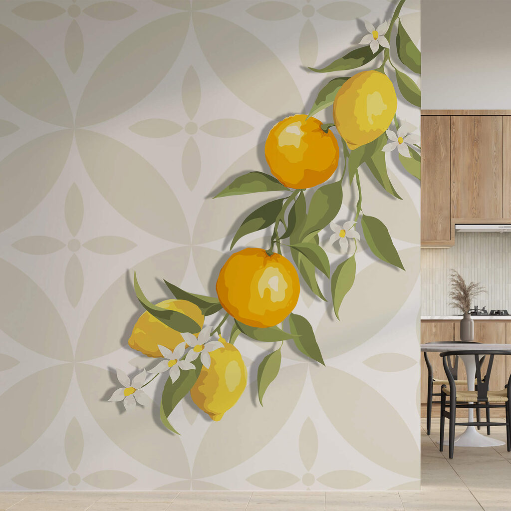 Sárga gyümölcs egy ágon