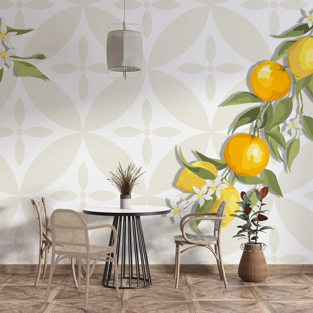 Sárga gyümölcs egy ágon