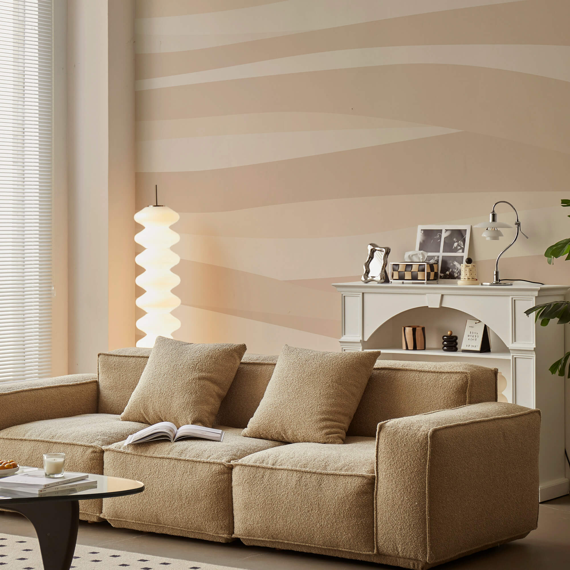 Barna és fehér hullámos minta Barna és fehér hullámos minta