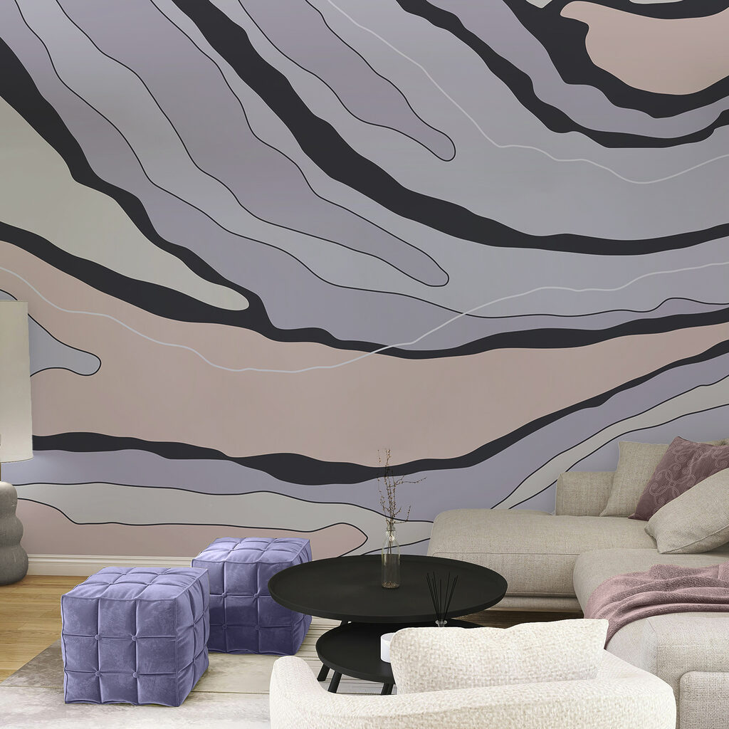 Absztrakt vonalak lágy színekben