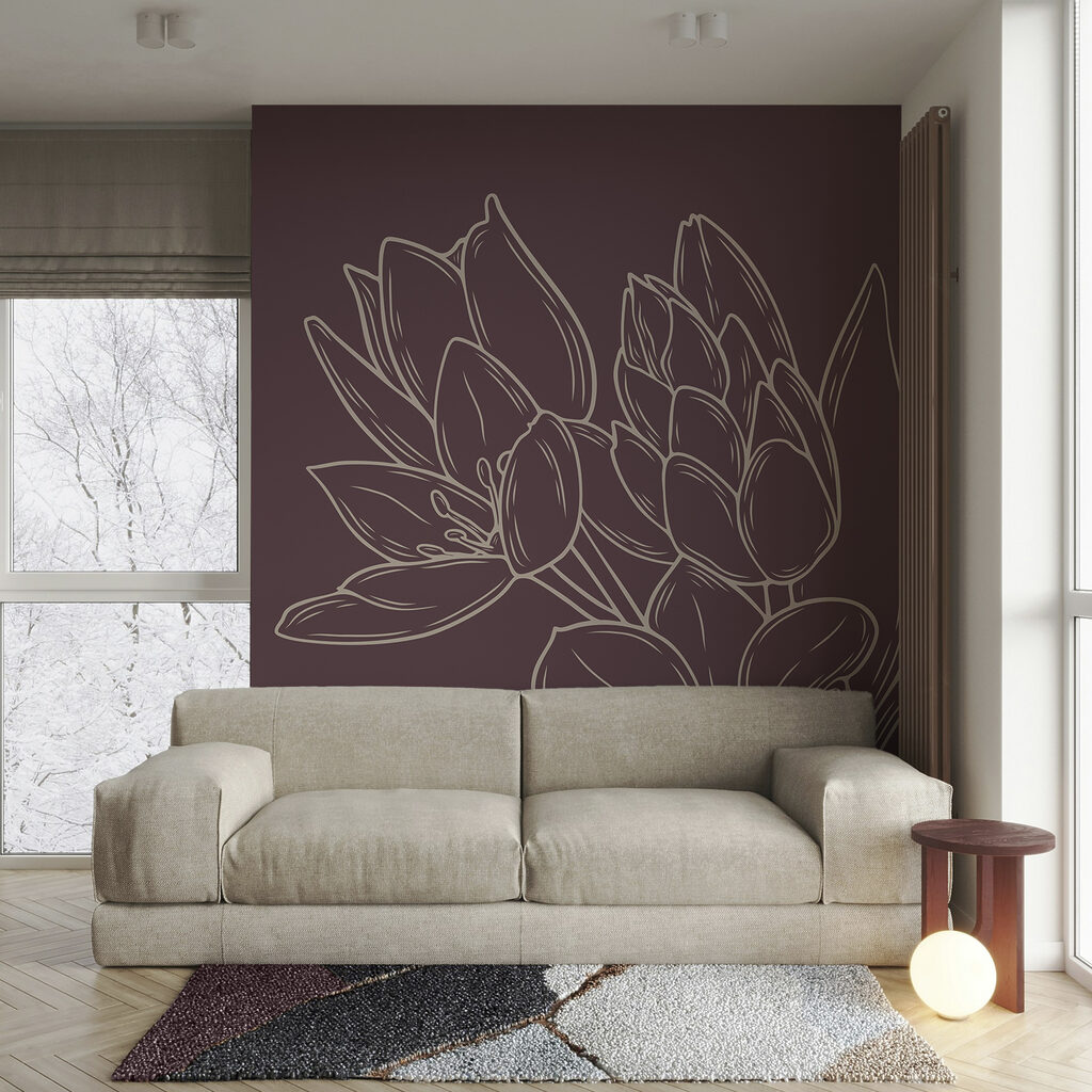 Finom virágok gazdag háttéren Finom virágok gazdag háttéren