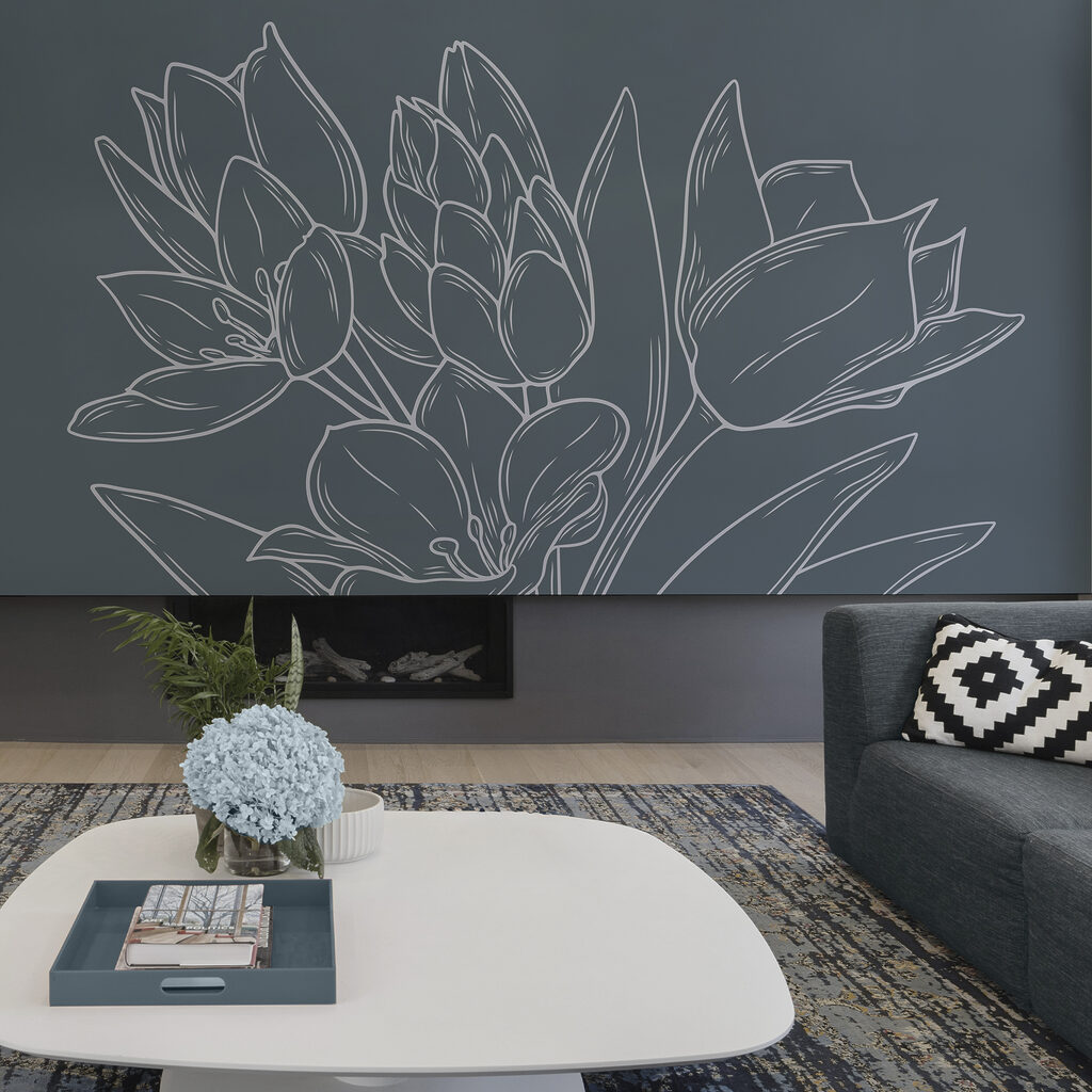 Finom virágok sötét háttér előtt Finom virágok sötét háttér előtt