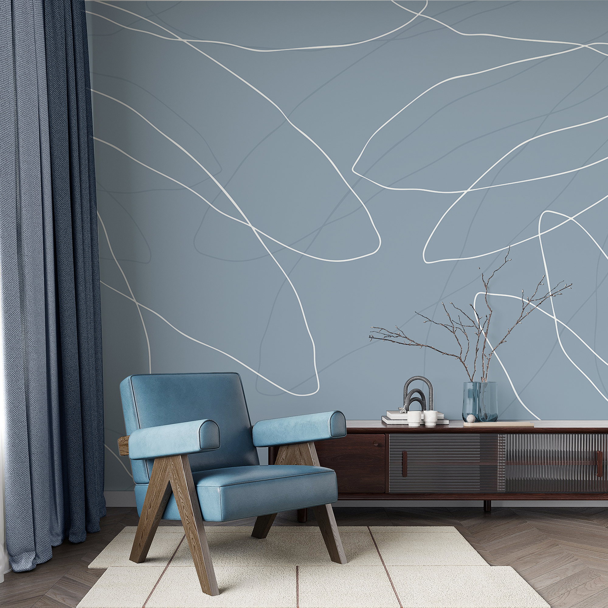 Kék háttér fehér vonalakkal Kék háttér fehér vonalakkal