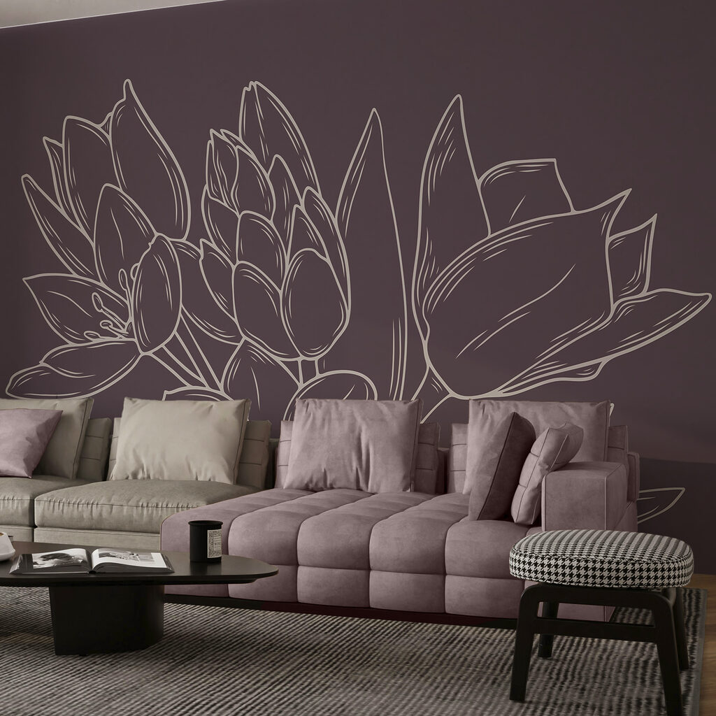 Finom virágok gazdag háttéren Finom virágok gazdag háttéren