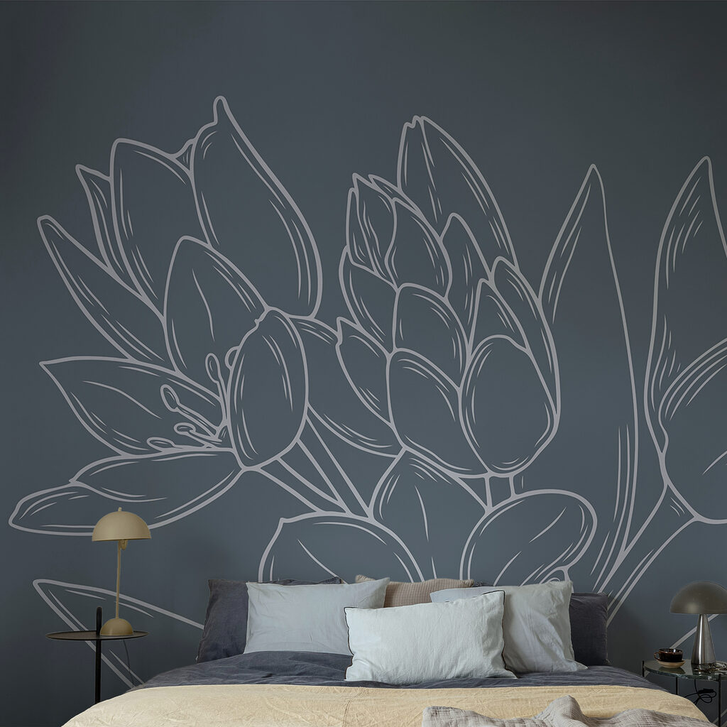 Finom virágok sötét háttér előtt Finom virágok sötét háttér előtt