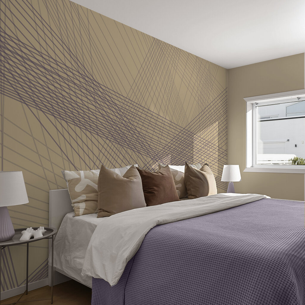 Absztrakt vonalak nyugtató színekben