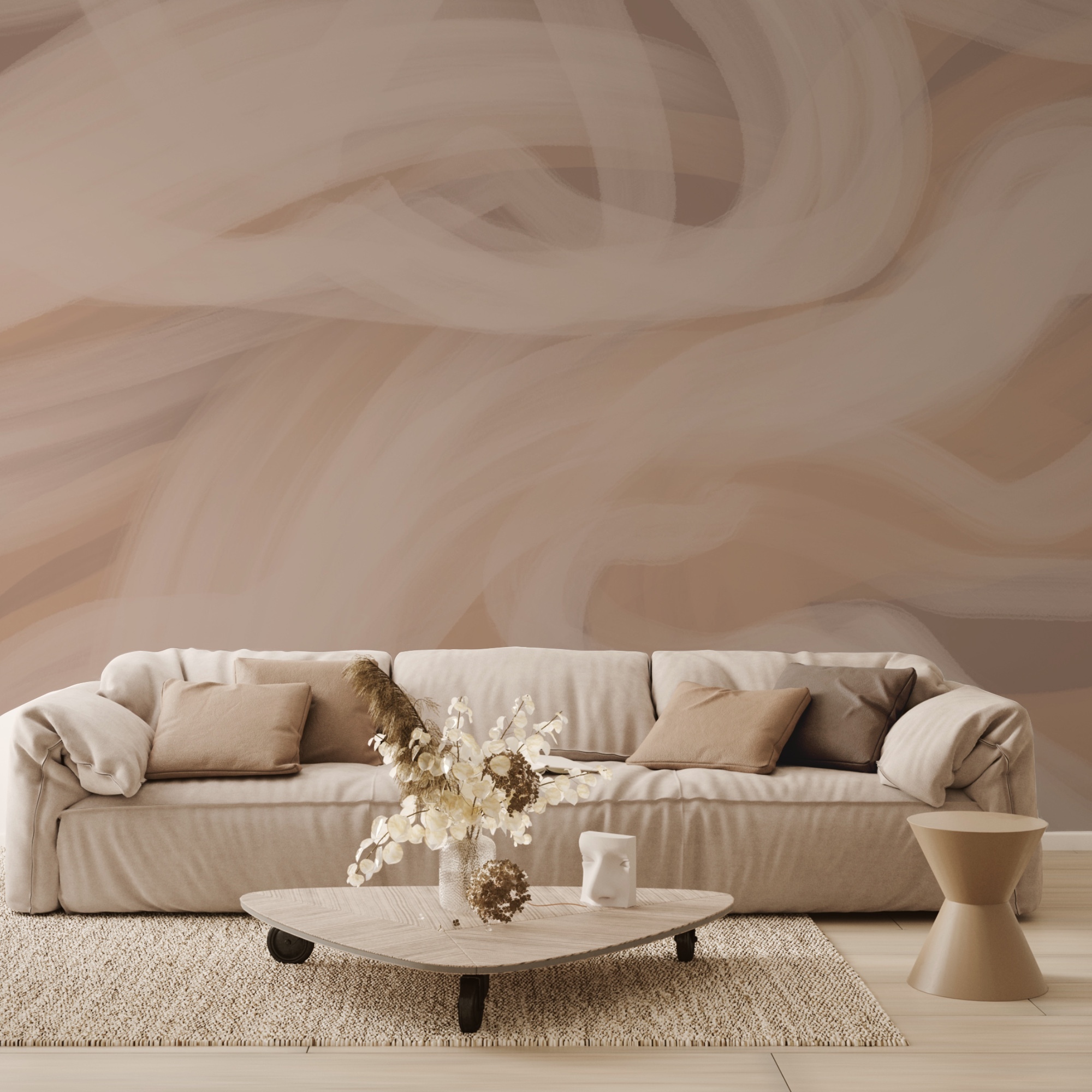 Lágy hullámok meleg tónusokban