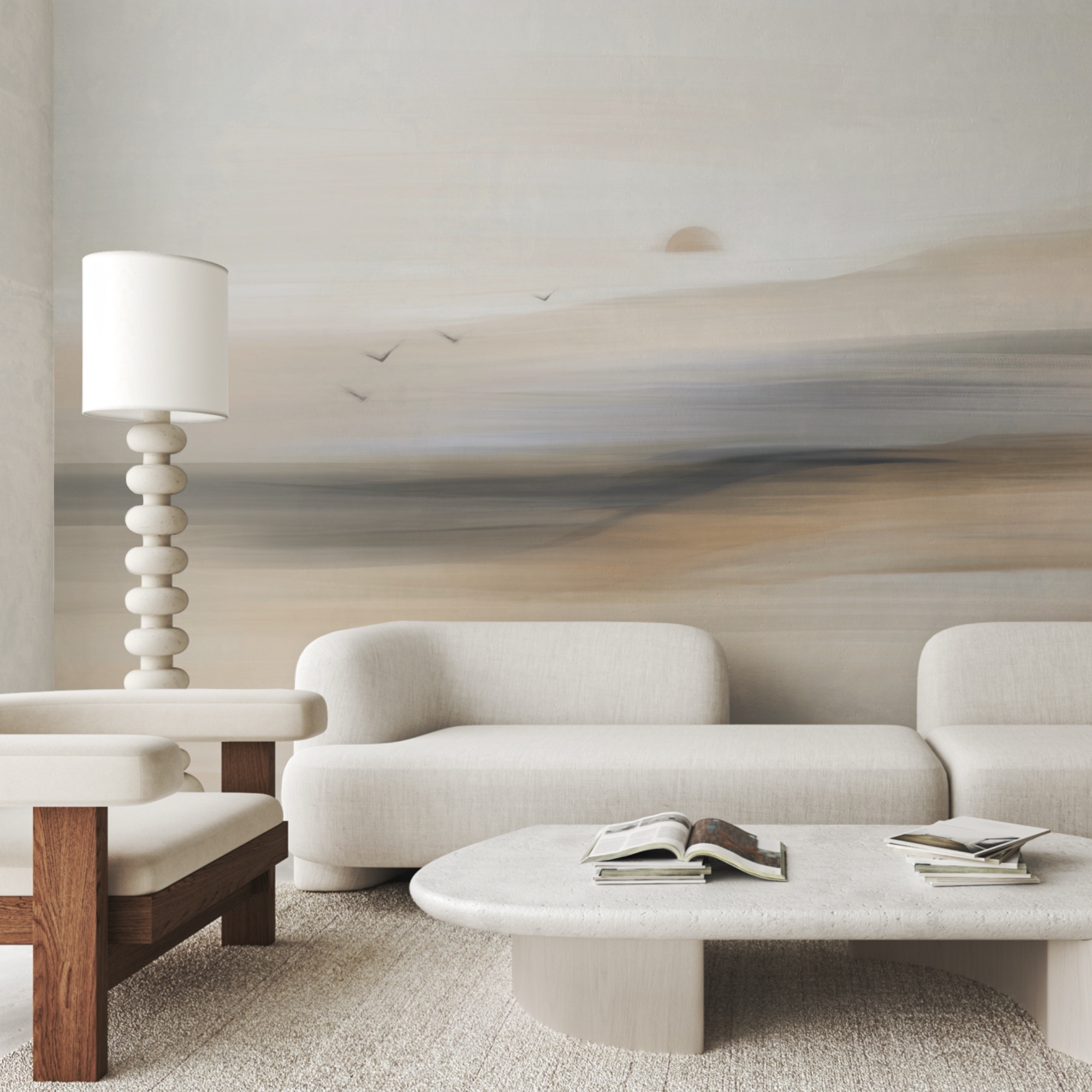 Madárcsoport repül az égen