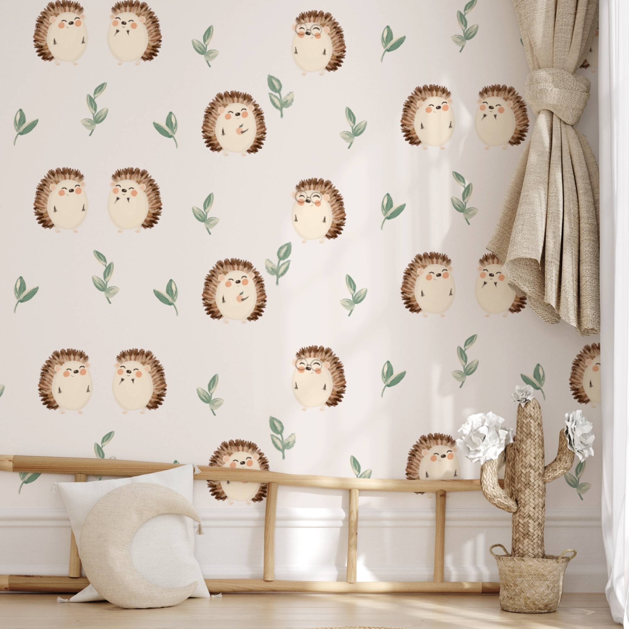 sünök és levelek mintája sünök és levelek mintája