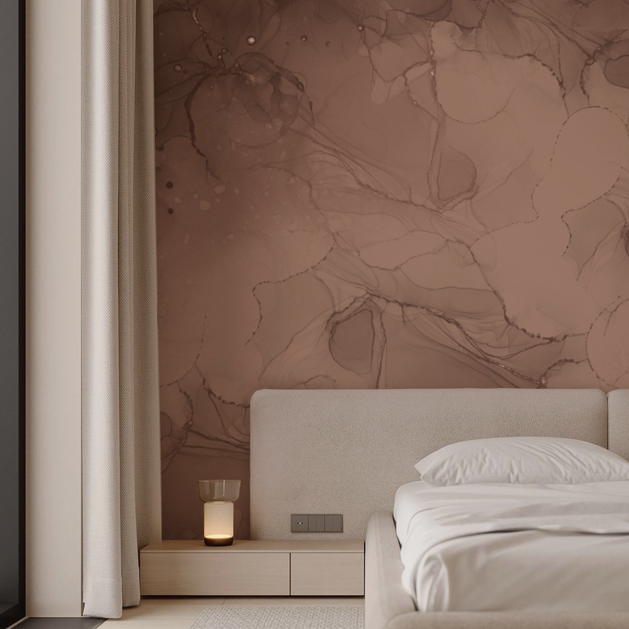 Folyékony meleg tónusok absztrakt mintákban