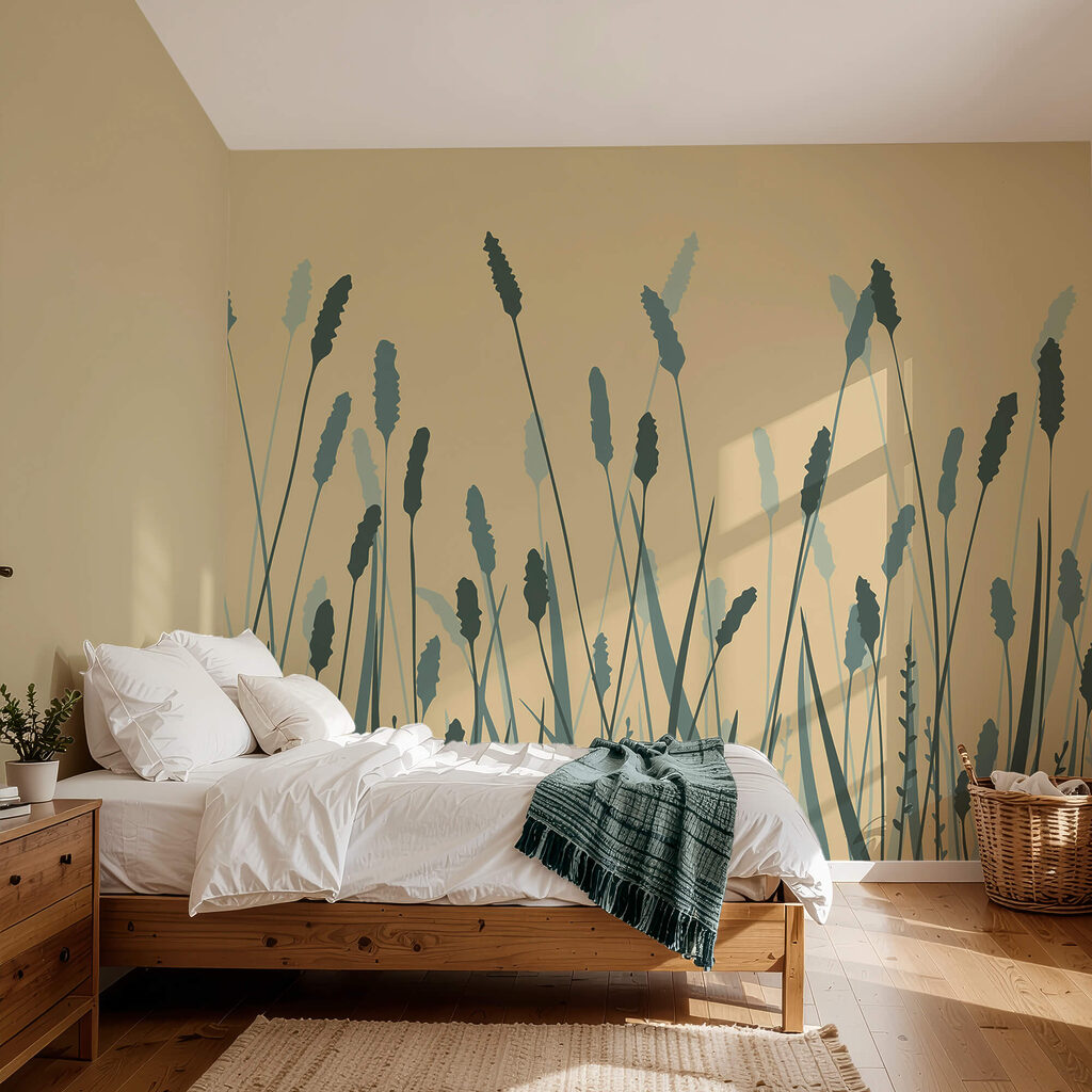 Zöld hullámok lágy hullámai kecsesen ringatózva