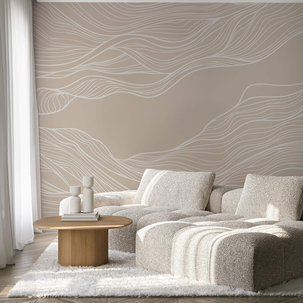 Fehér vonalak barna háttéren