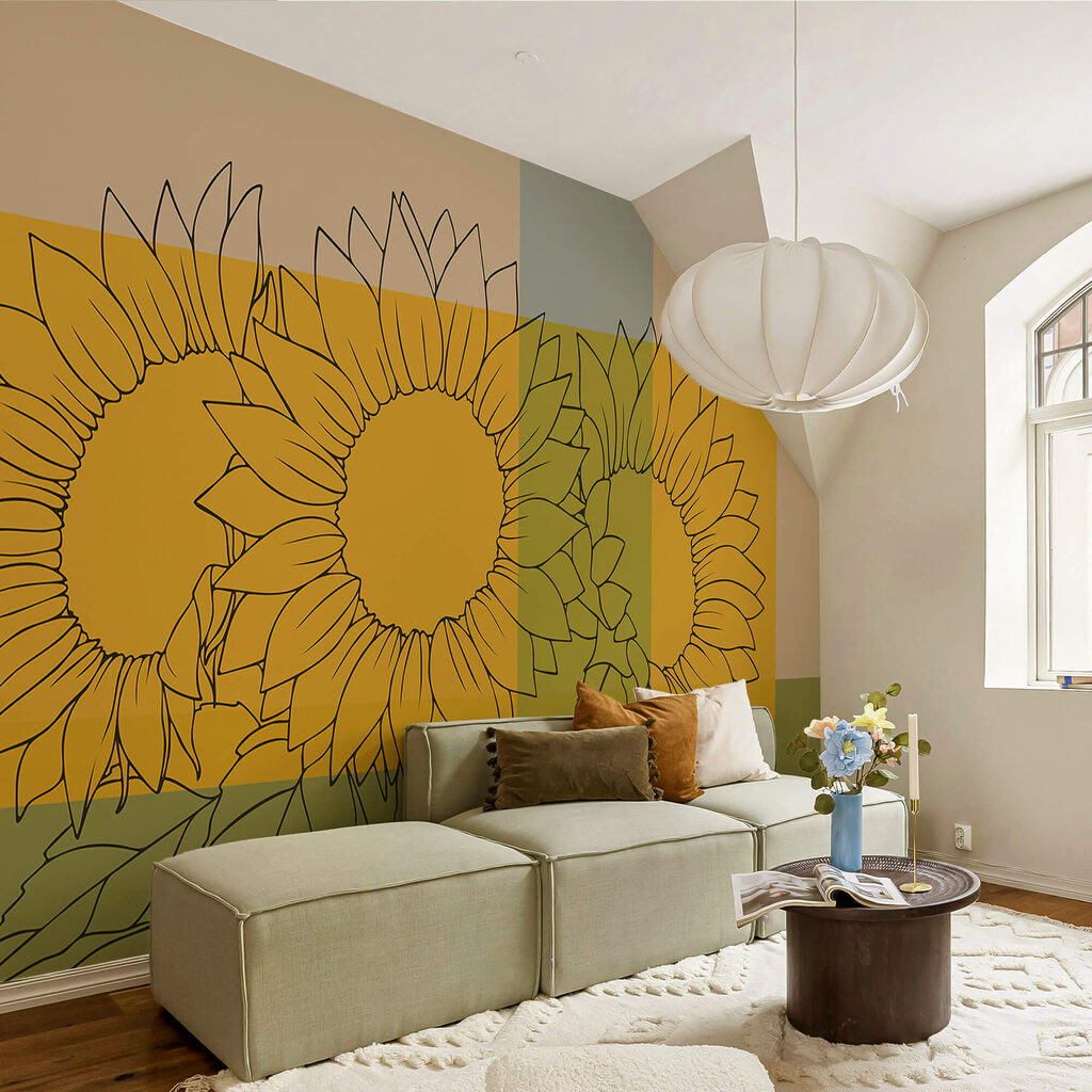 Napraforgó csoport levelekkel