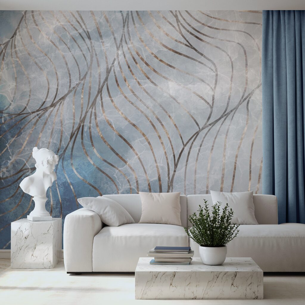 Elegáns ívek hűvös színekben Elegáns ívek hűvös színekben