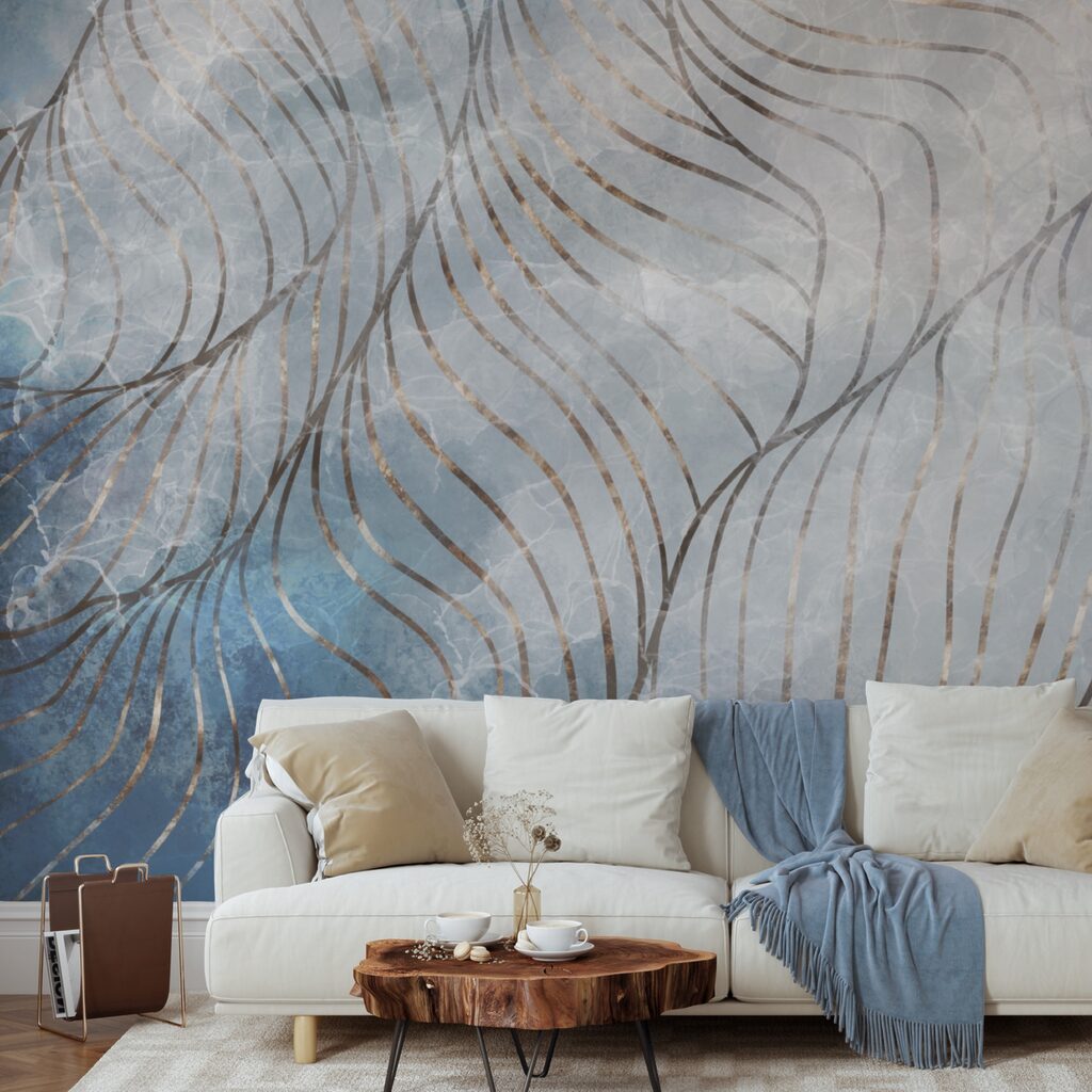 Elegáns ívek hűvös színekben Elegáns ívek hűvös színekben