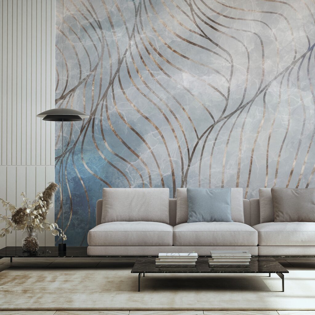 Elegáns ívek hűvös színekben Elegáns ívek hűvös színekben