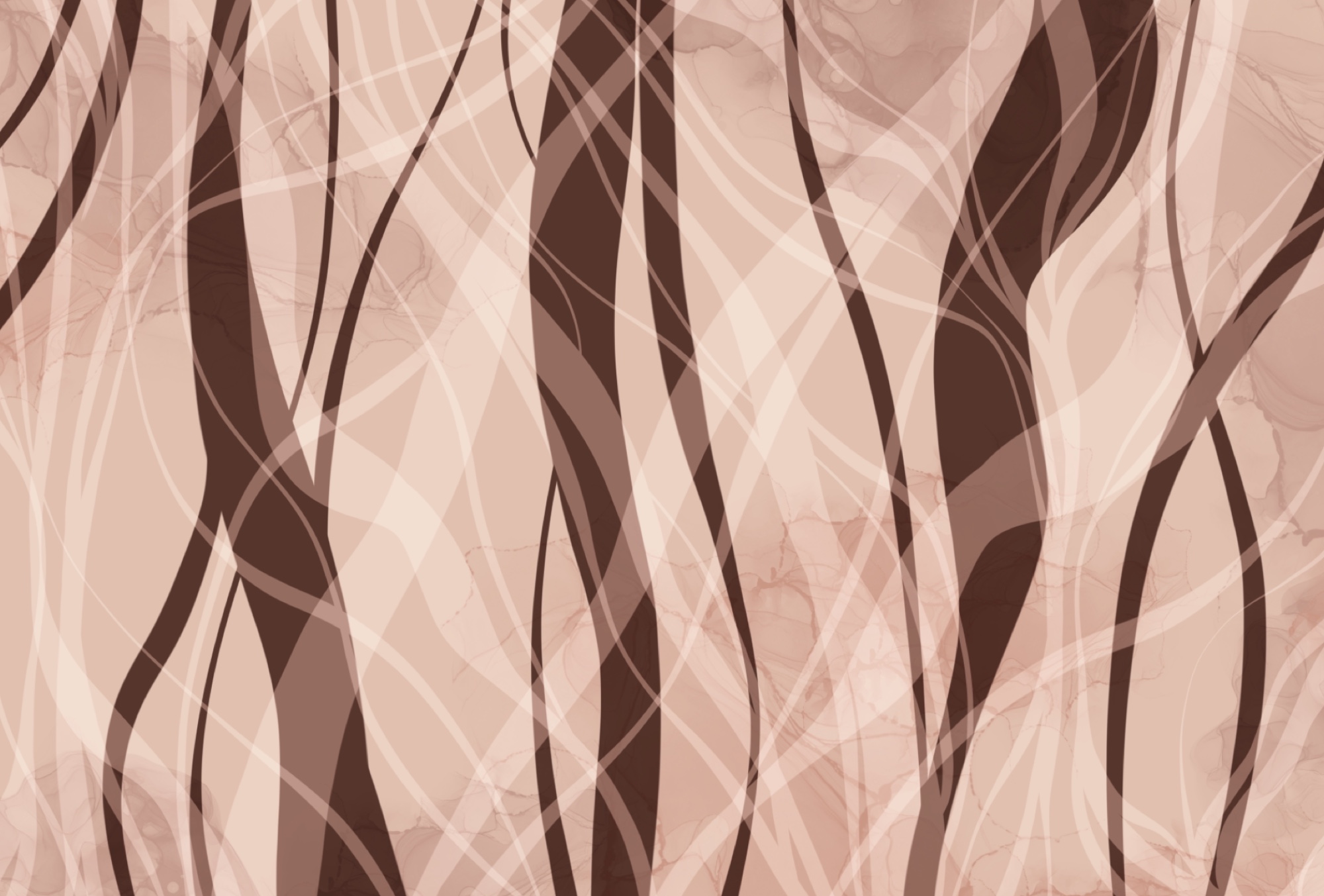 Soft waves in warm earth tones