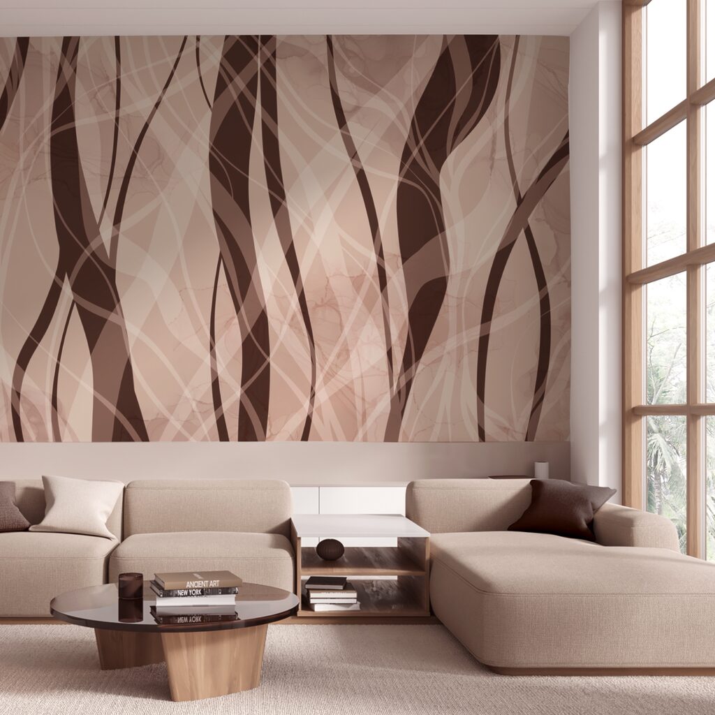 Lágy hullámok meleg földszínekben