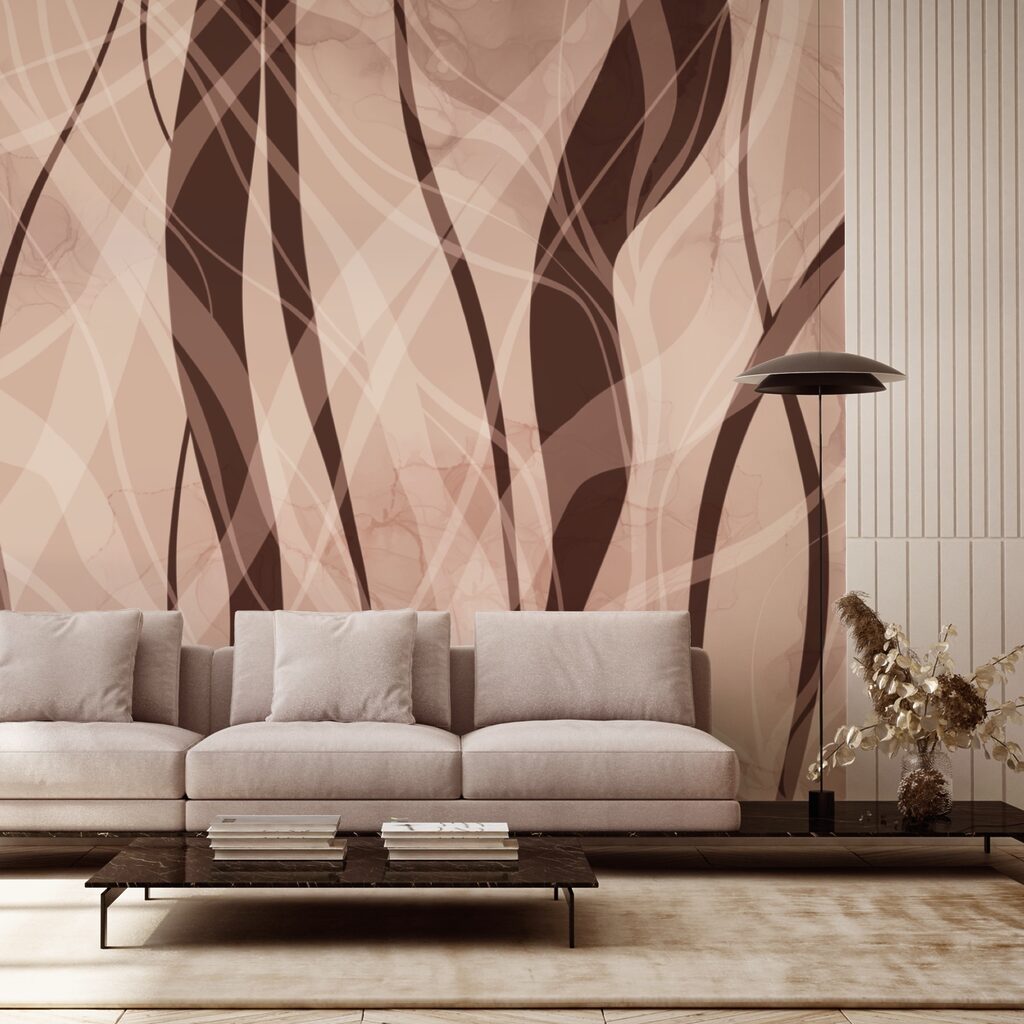 Lágy hullámok meleg földszínekben