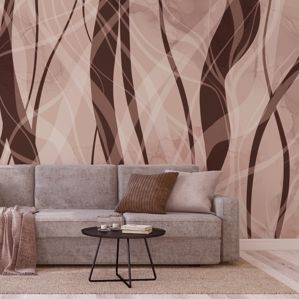 Lágy hullámok meleg földszínekben