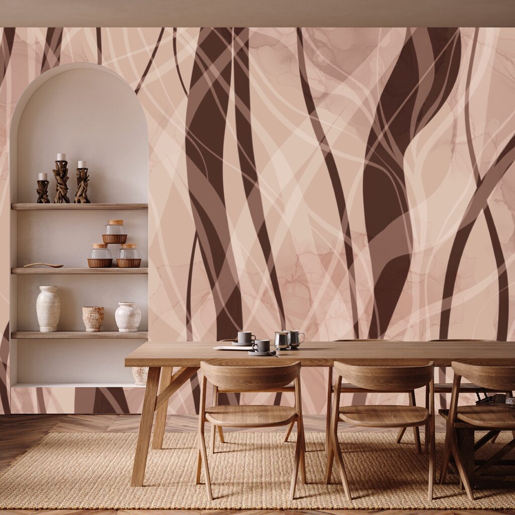 Lágy hullámok meleg földszínekben