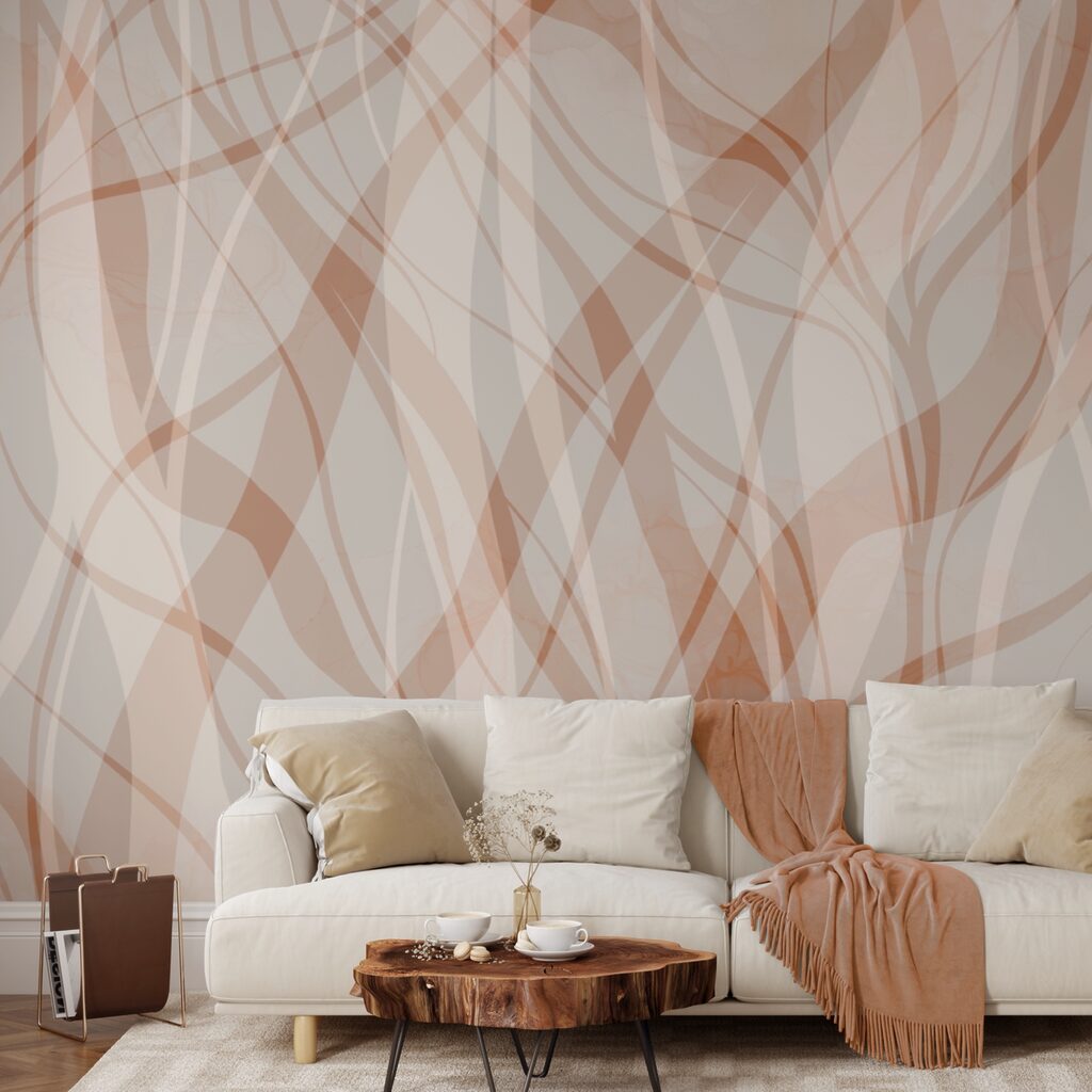 Áradó vonalak lágy árnyalatokban