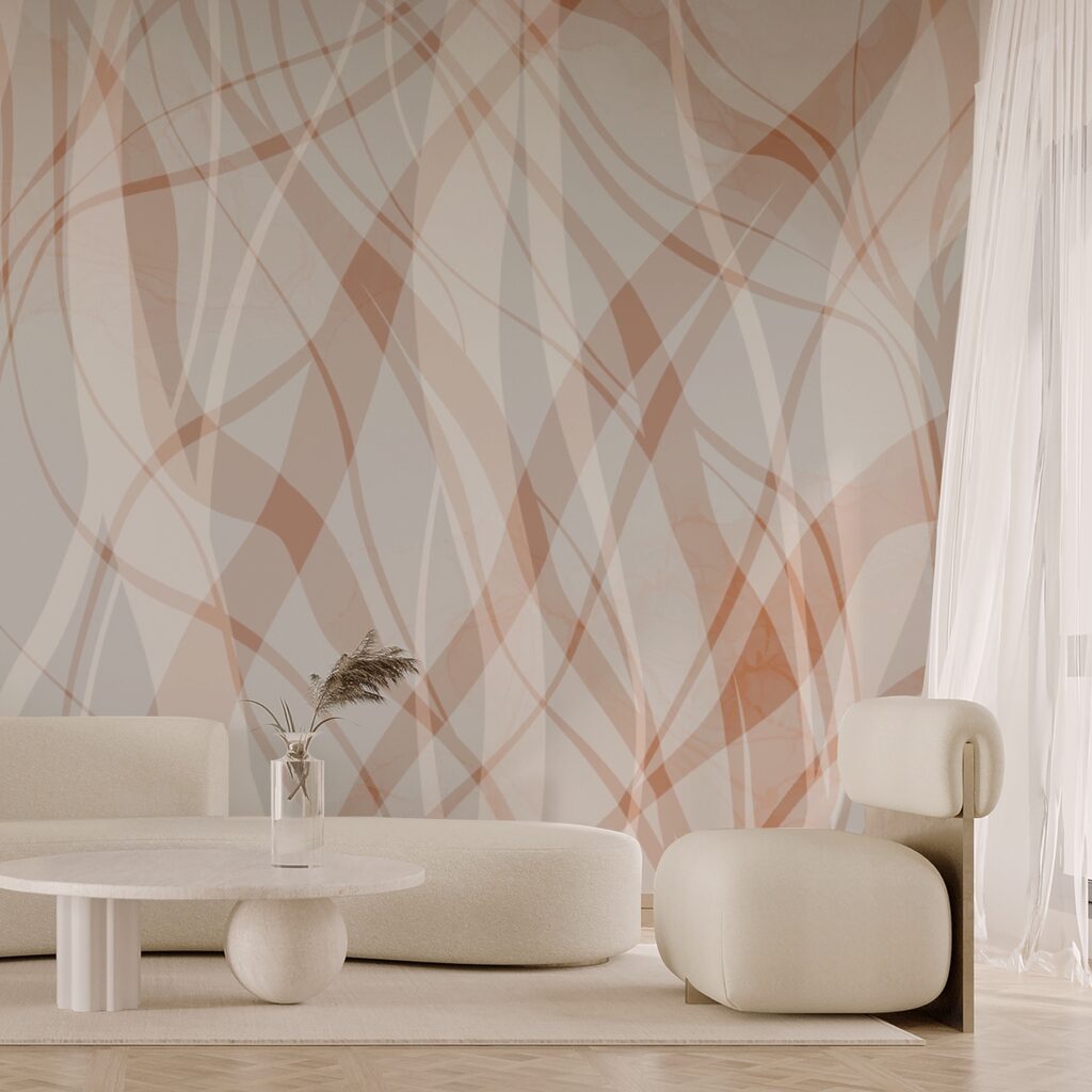 Áradó vonalak lágy árnyalatokban