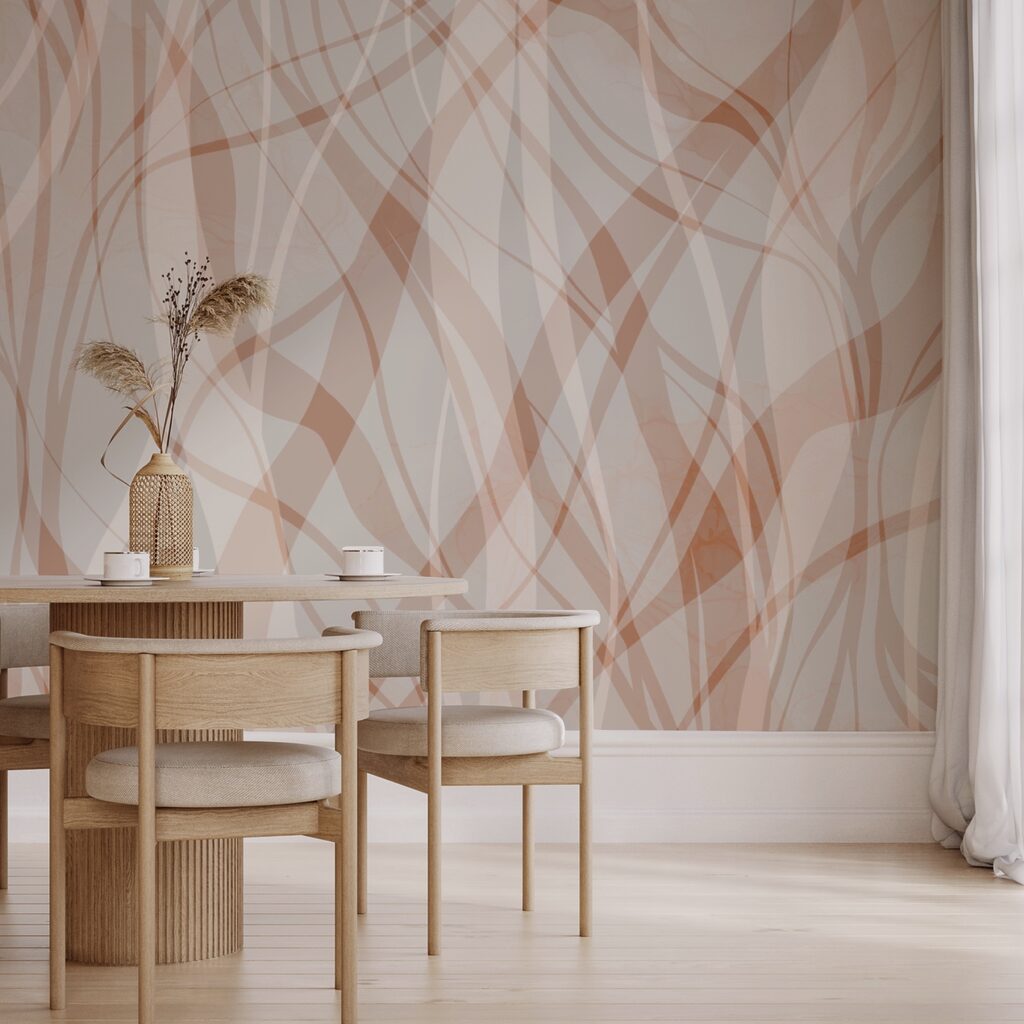 Áradó vonalak lágy árnyalatokban