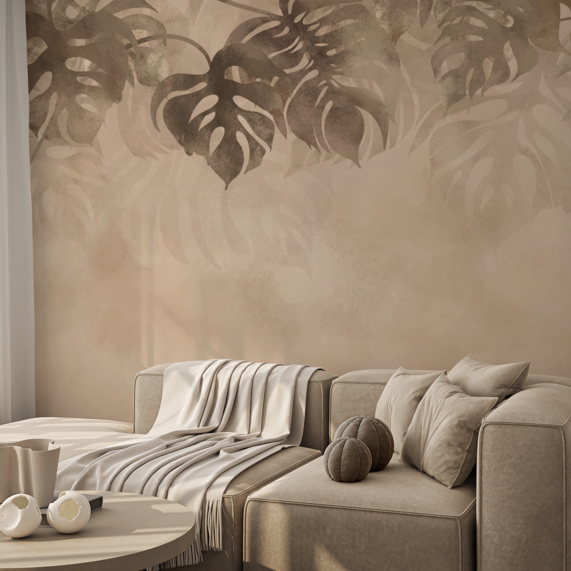 Elegáns lombozat lágy háttéren