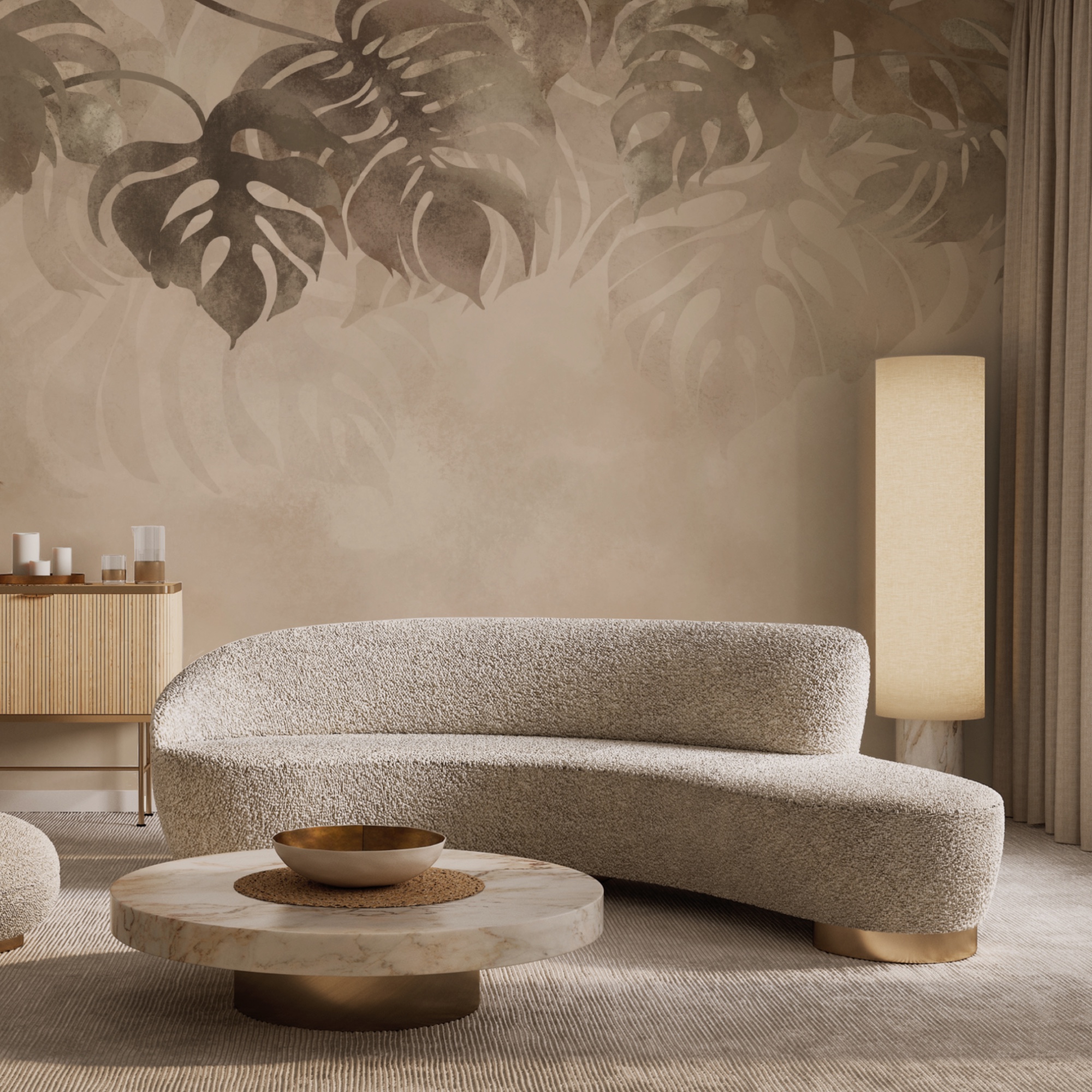 Elegáns lombozat lágy háttéren