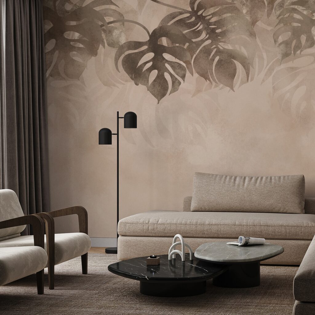 Elegáns lombozat lágy háttéren