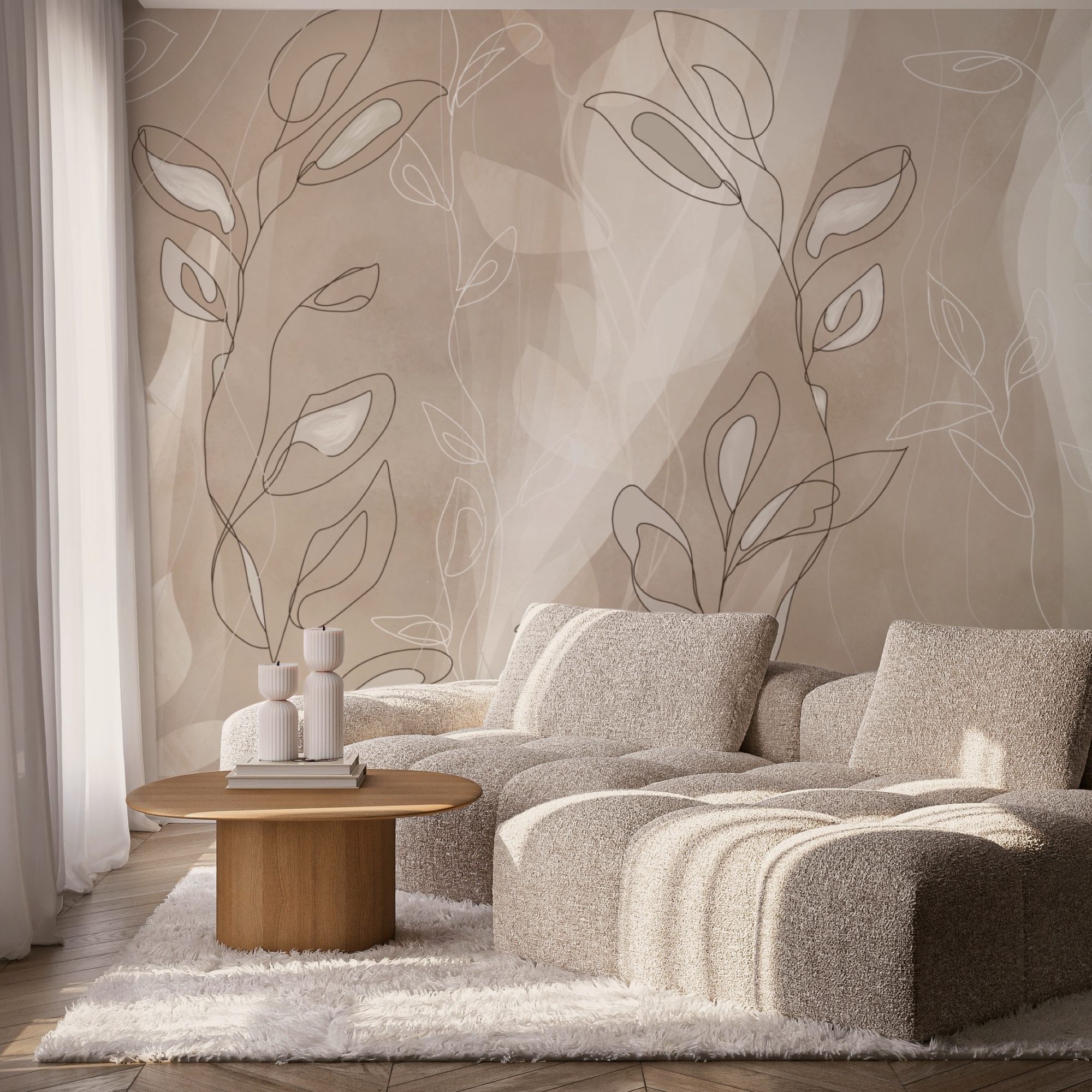 Lágy vonalak szelíd háttéren