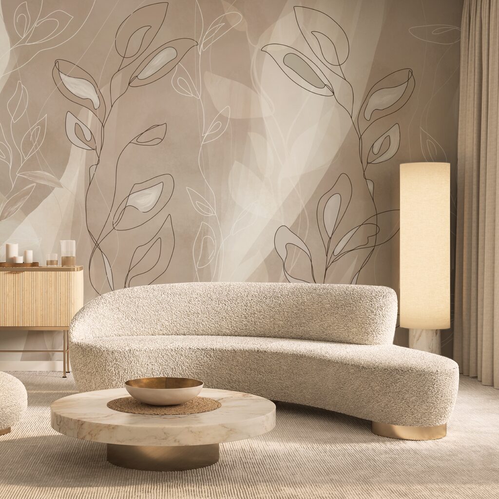 Lágy vonalak szelíd háttéren