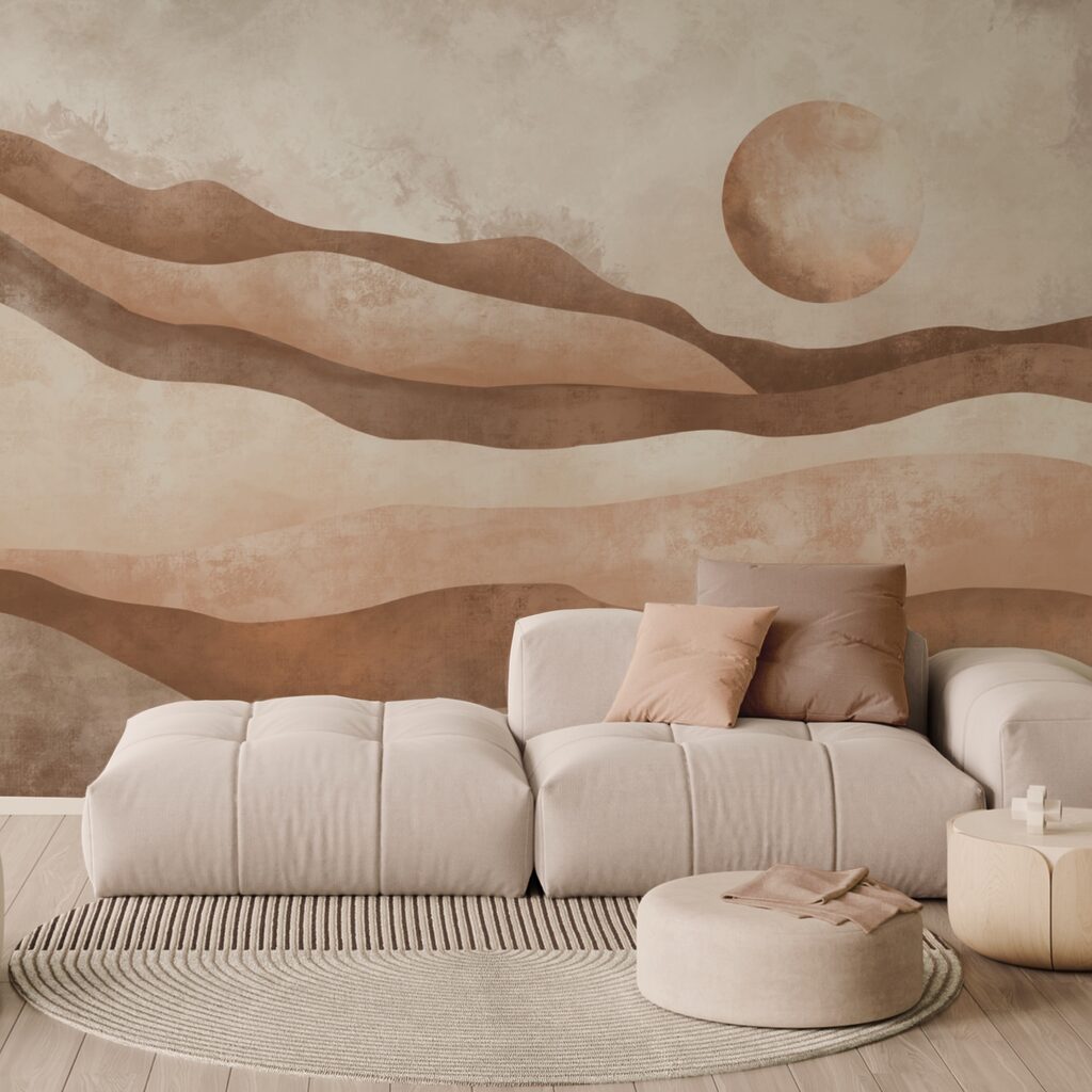 Festmény egy sivatagi tájról