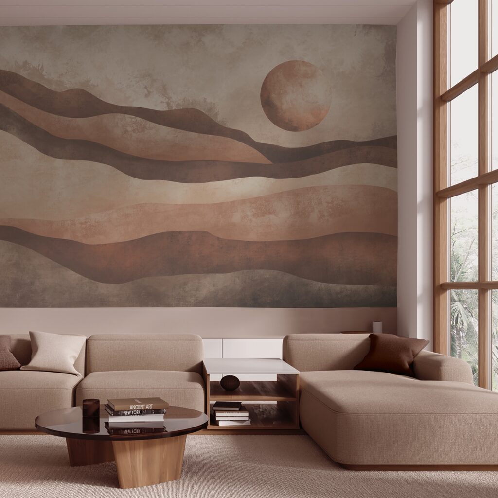 Festmény egy sivatagi tájról