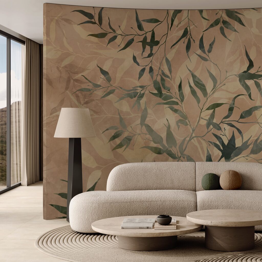 Természetes lombozat texturált háttéren Természetes lombozat texturált háttéren