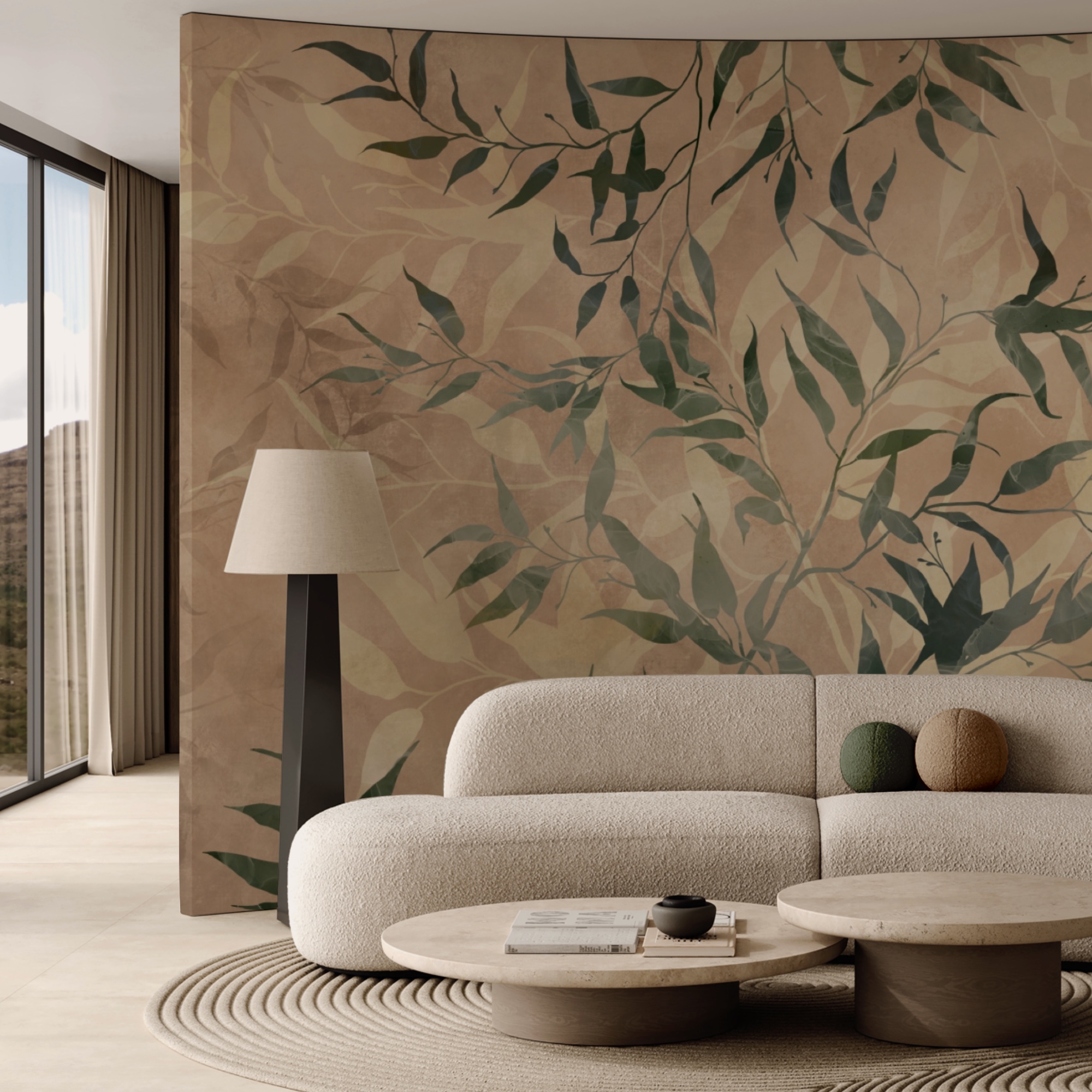 Természetes lombozat texturált háttéren Természetes lombozat texturált háttéren