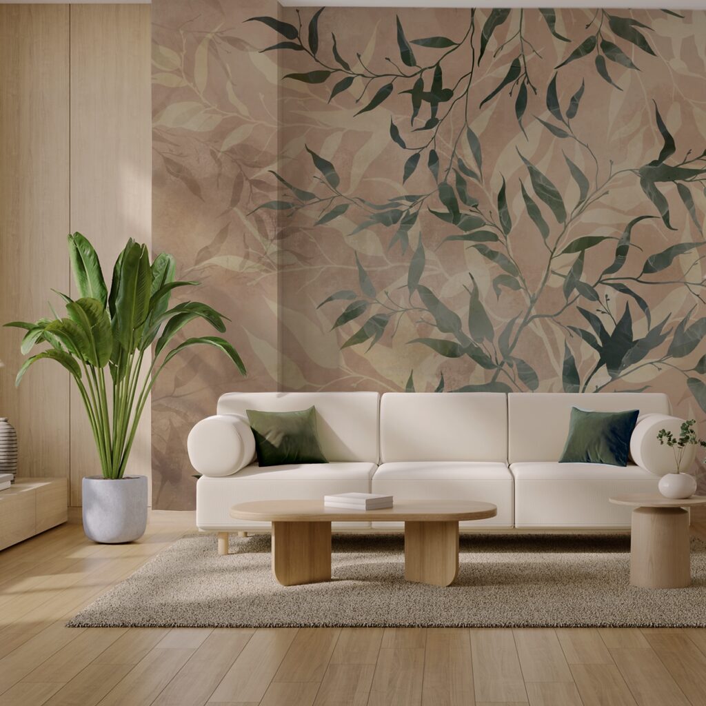 Természetes lombozat texturált háttéren Természetes lombozat texturált háttéren