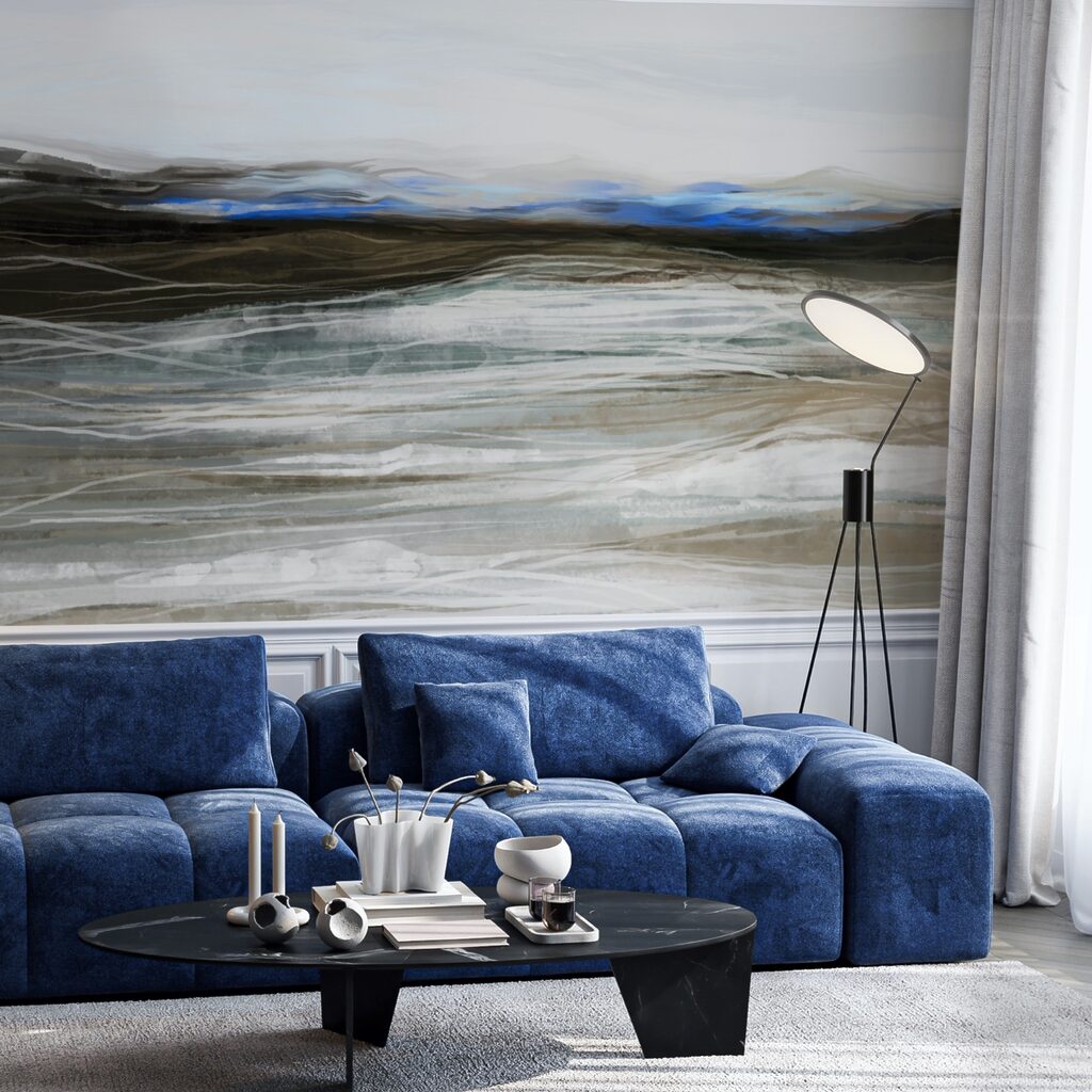 Egy tájkép festménye Egy tájkép festménye