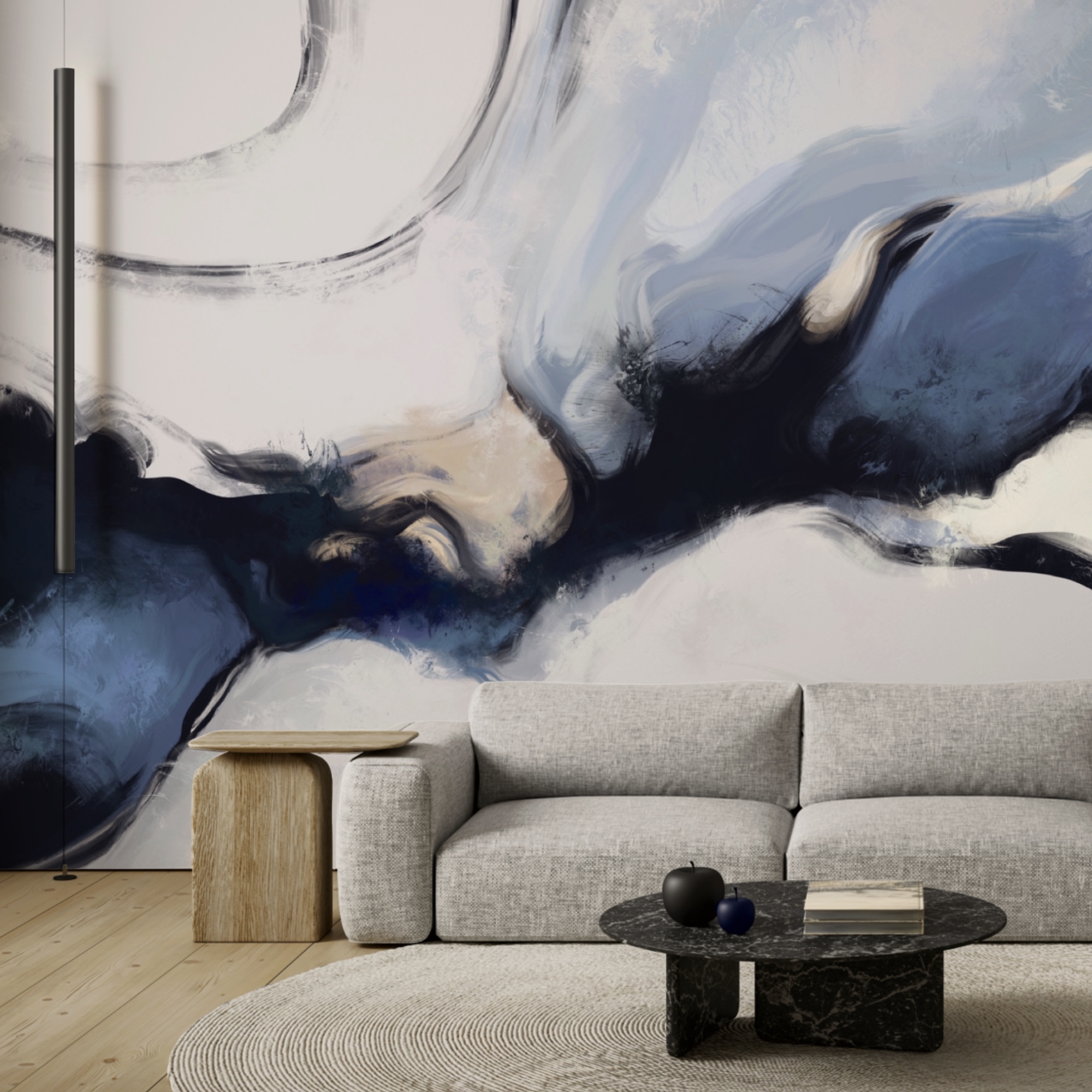 Absztrakt hullámok lágy tónusokban